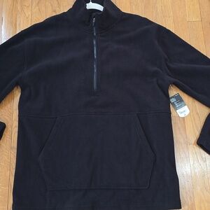 XERSION BRAND MEN'S BIG AND TALL BLUE QUARTER ZIP PULLOVER FLEECE SIZE LT